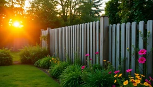 Creative wooden fence installation by fencing companies Manchester enhances outdoor aesthetics.