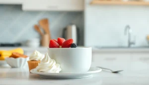 Enhance dessert creations with a sleek cream charger for rich, fluffy whipped cream.