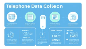 Illustrate telephone data collection processes that emphasize efficiency and accuracy.