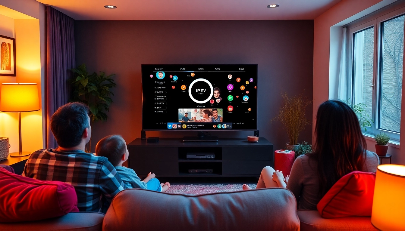 Experience the best in entertainment with a free iptv trial on a vibrant TV setup.