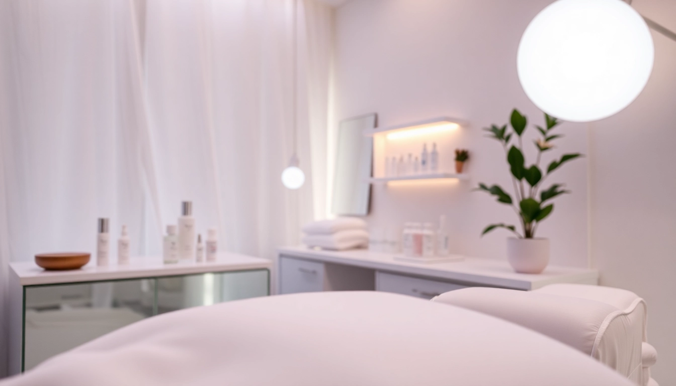Behandlung im ästhetischen Raum mit beruhigender Atmosphäre und hochwertigen Produkten.
