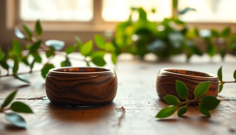 Handcrafted and Unique Wooden Wedding Rings for Timeless Love