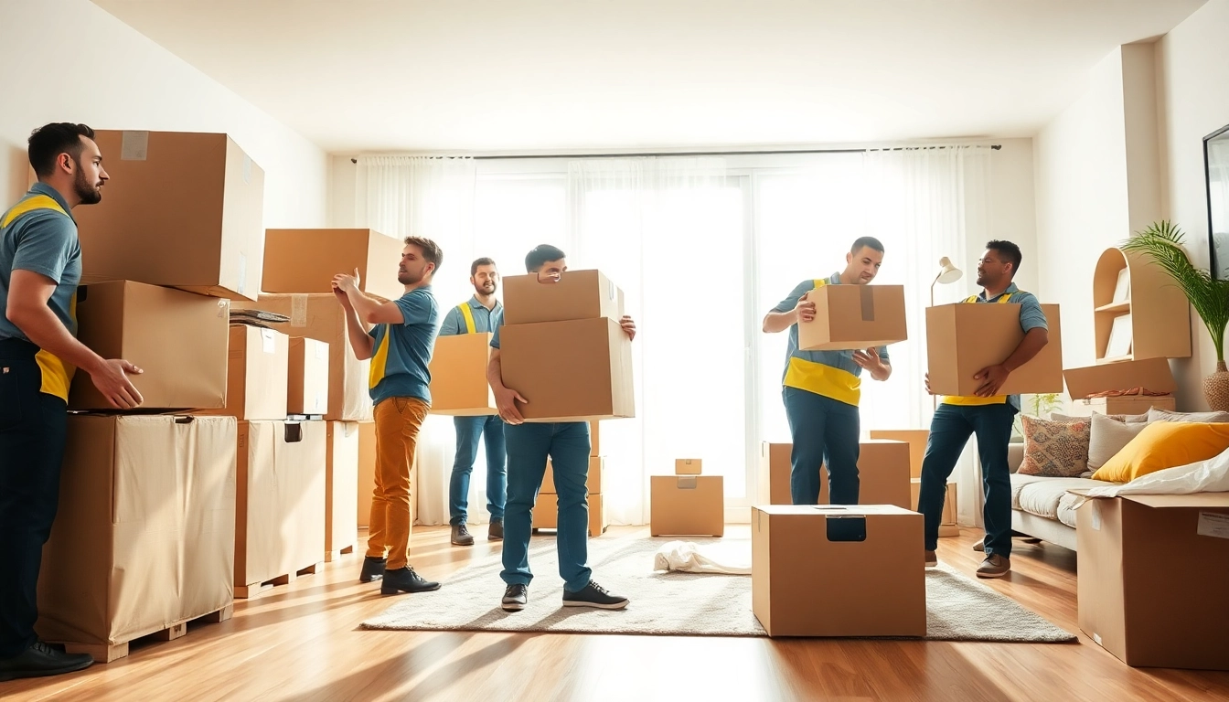 Manhattan movers efficiently organizing a spacious apartment for a smooth transition.
