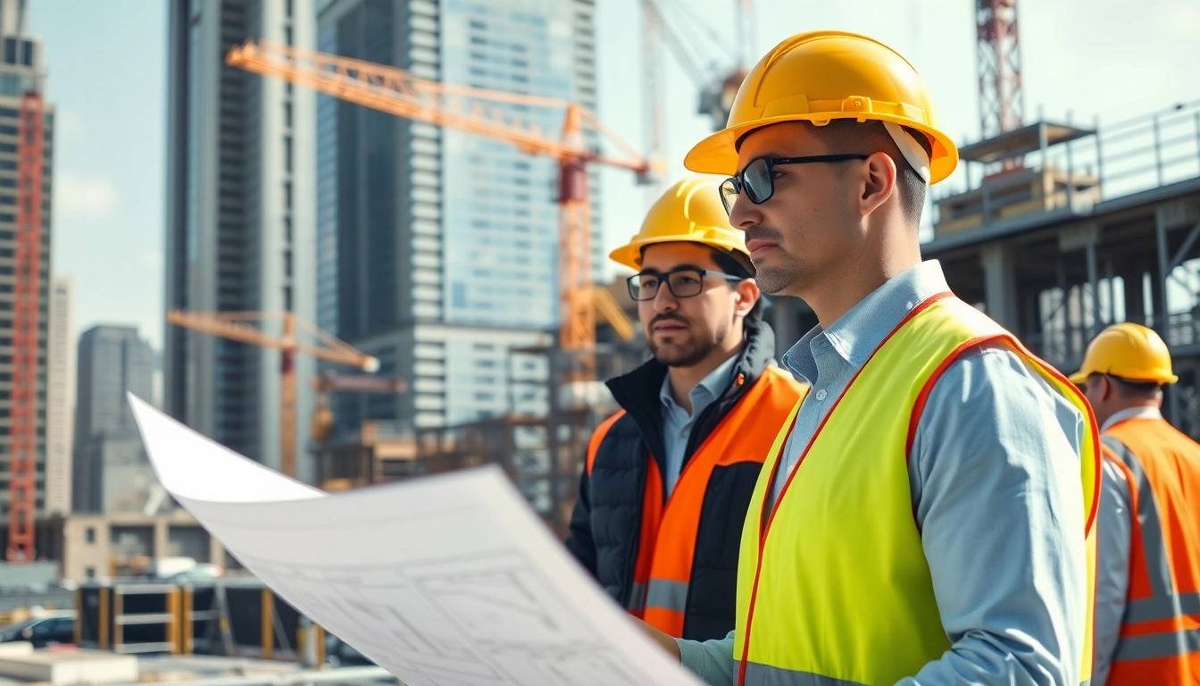 Manhattan Construction Manager directing activities at a high-profile construction site in Manhattan.