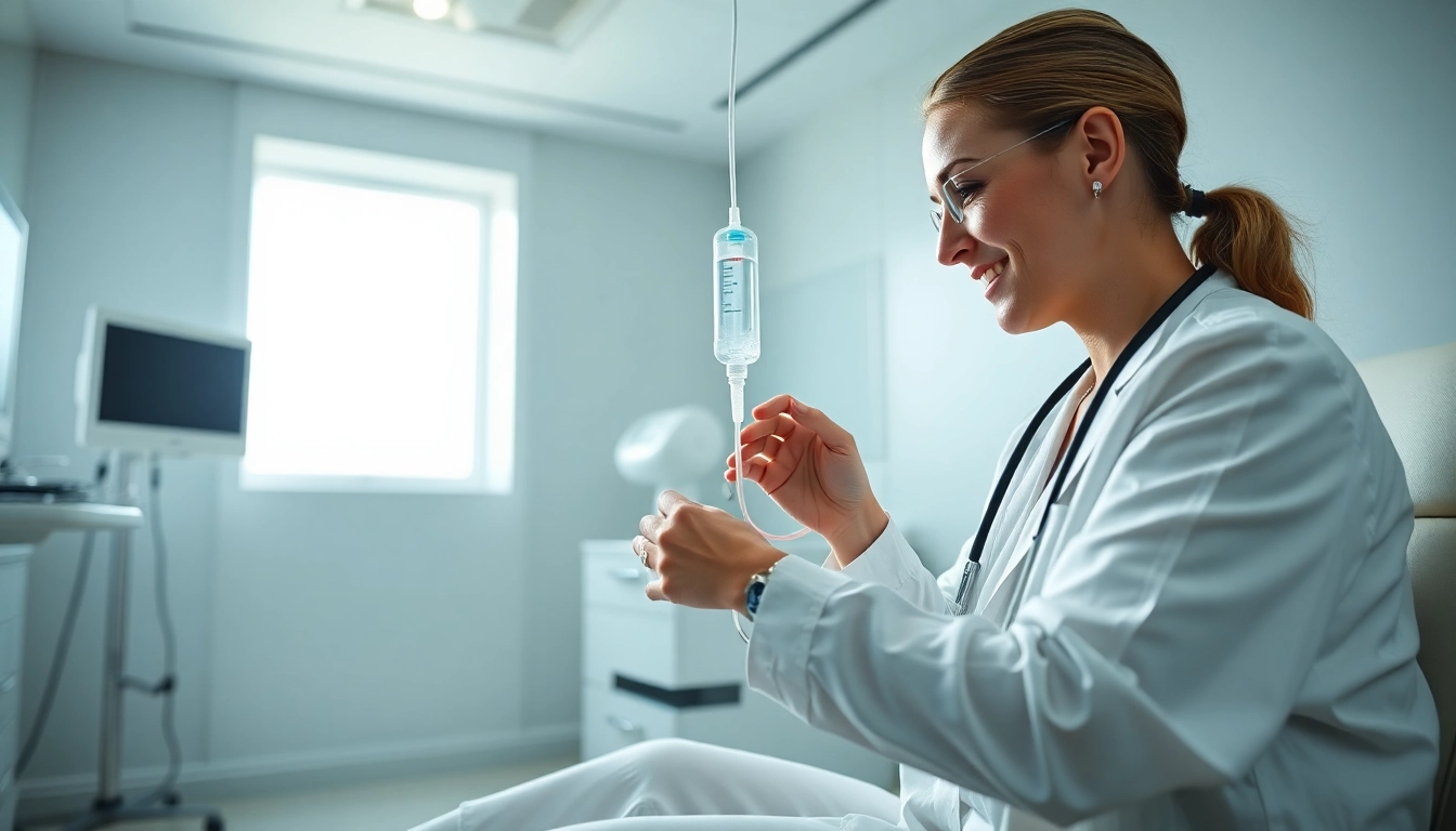 Receive vibrant iv hydration near me therapy in a calm modern healthcare environment.